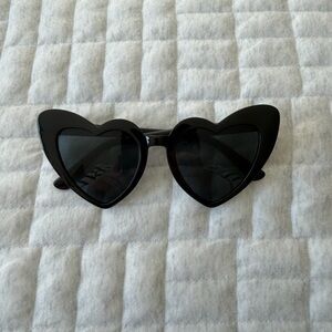 Heart Shaped Black Sunglasses